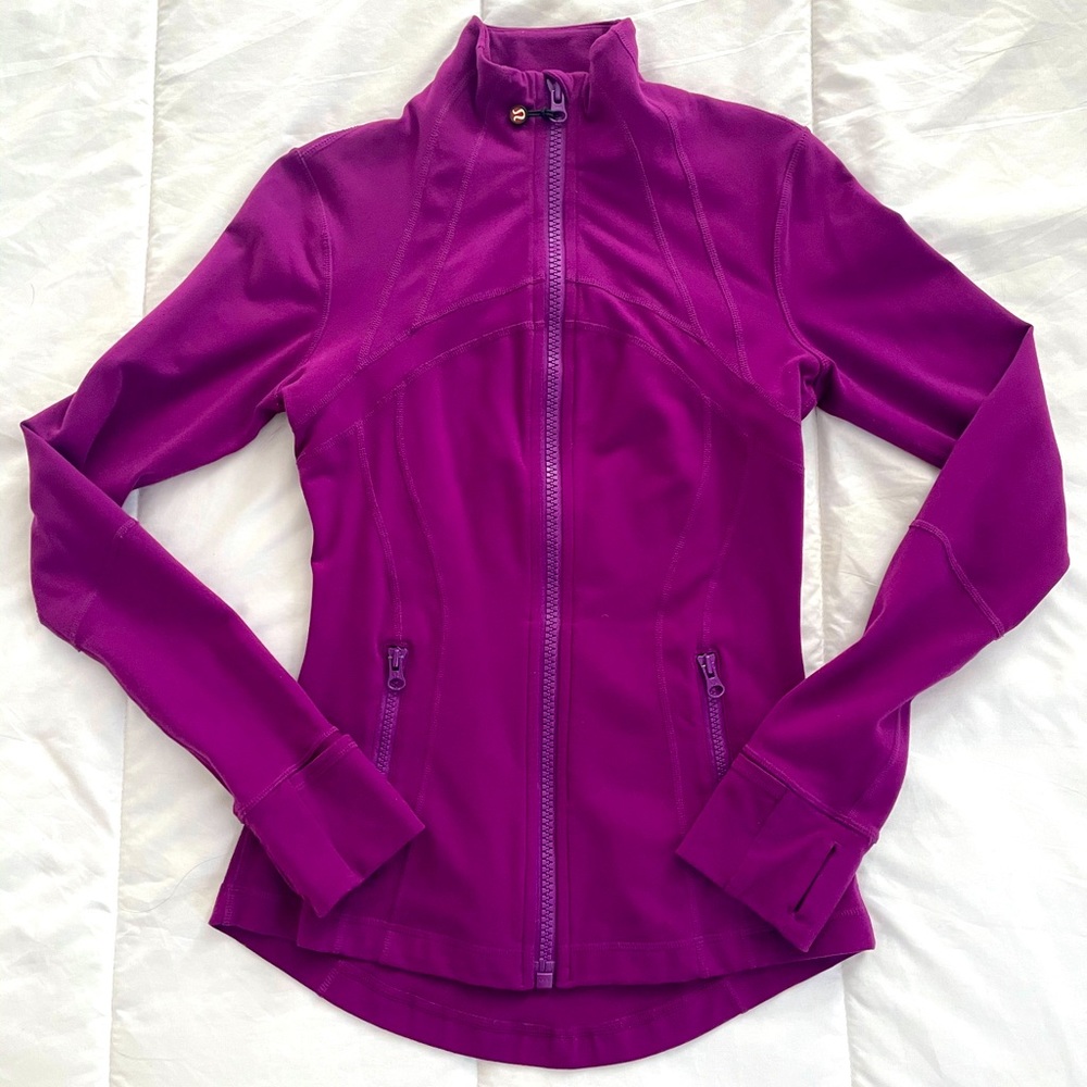 Amazing color LULULEMON define jacket in regal plum! Size 4